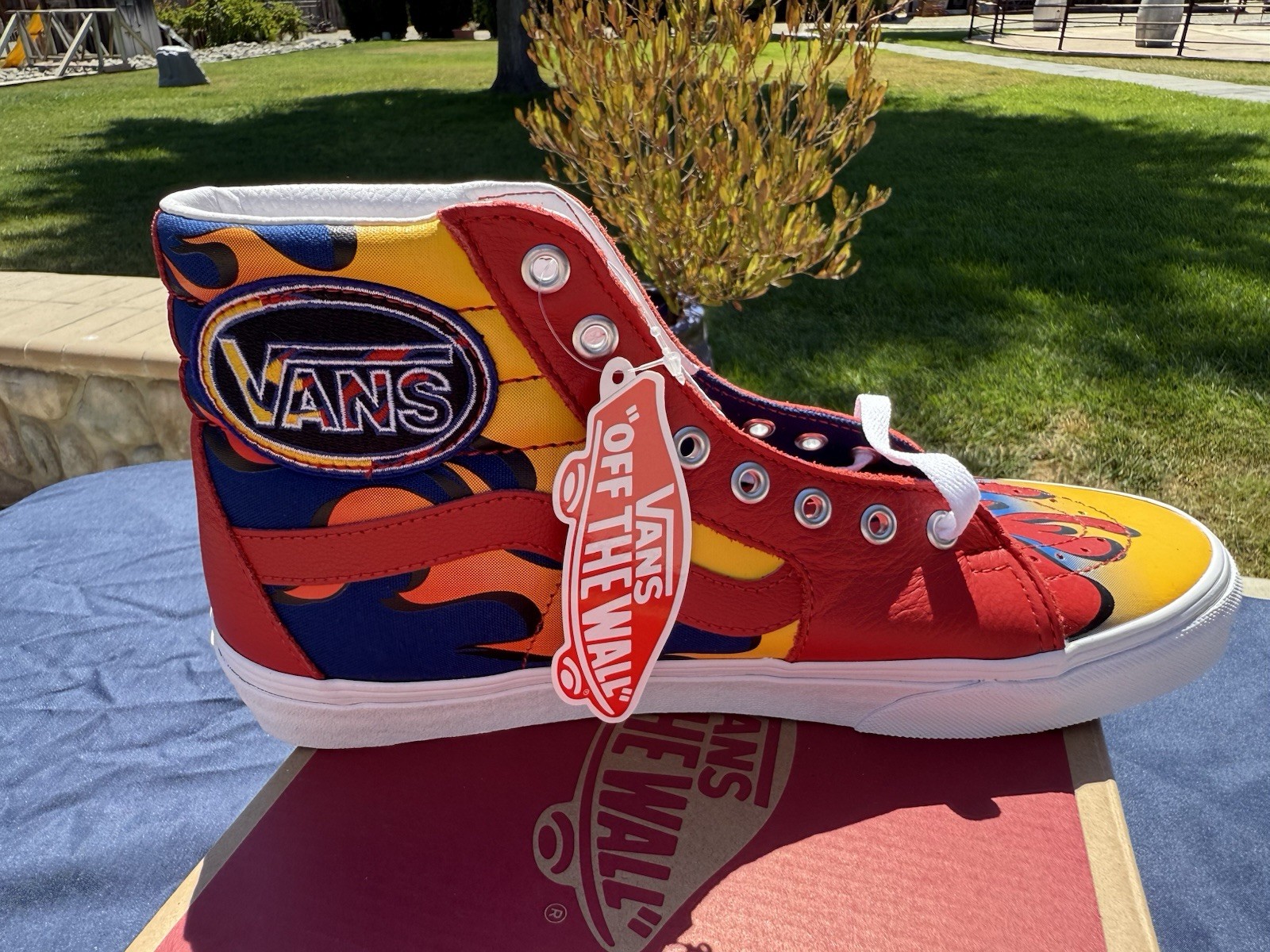 VANS Sk8-Hi racer Red/True Blue Size 9 Men’s / 10.5 Women
