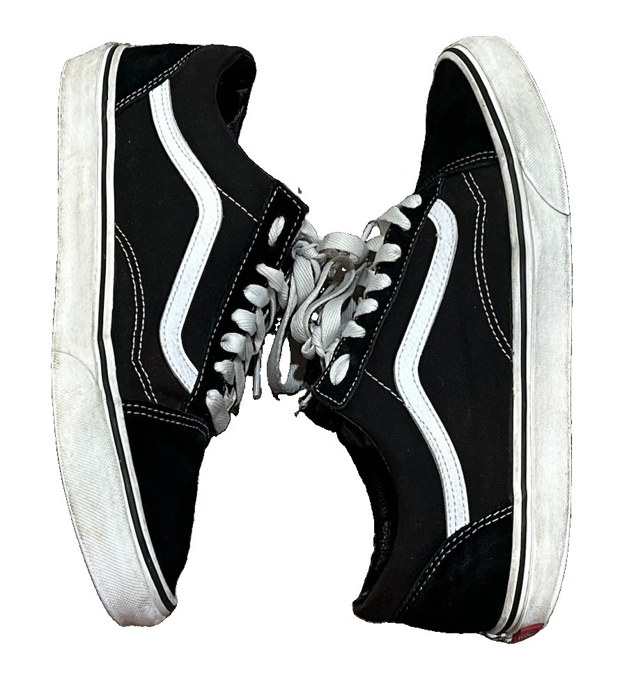 VANS Old Skool Suede Black Men’s Size 10 Low-Top Skate Sneakers