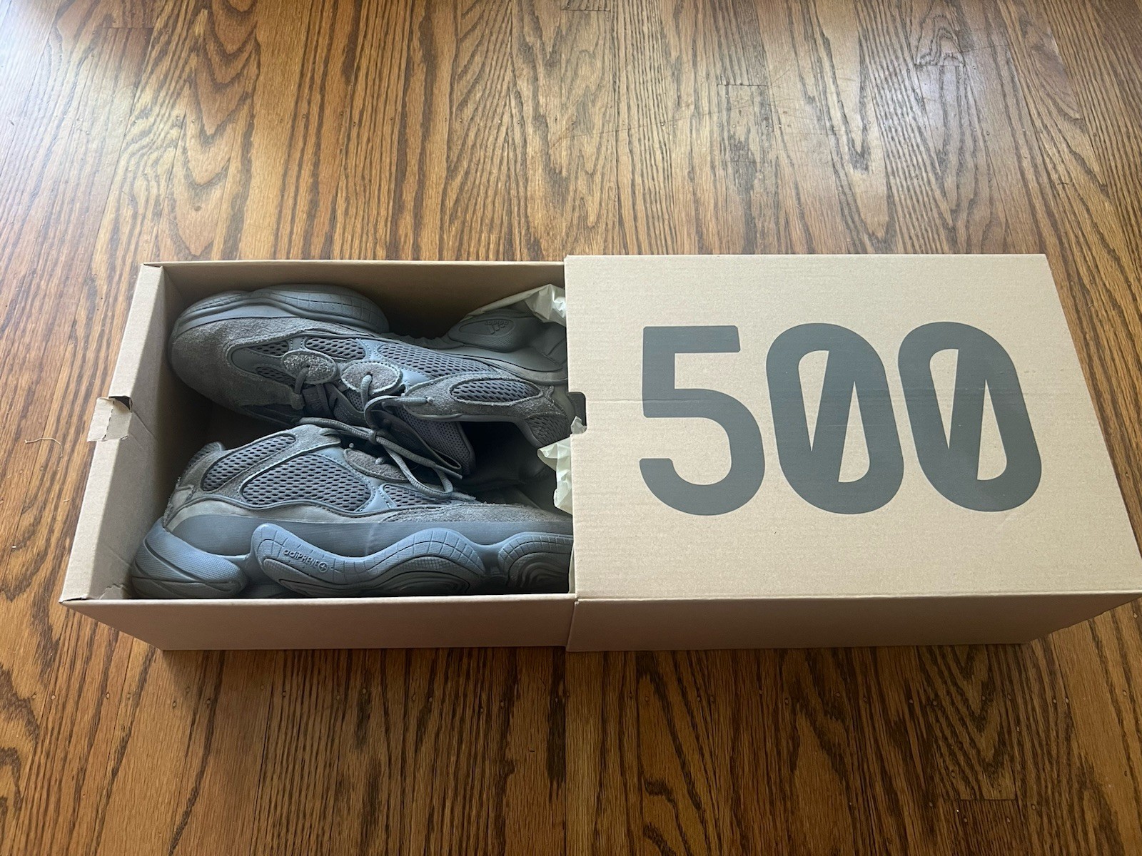 Yeezy 500 Granite Mens Sz 10.5 Rarely Worn, Original Box Adidas