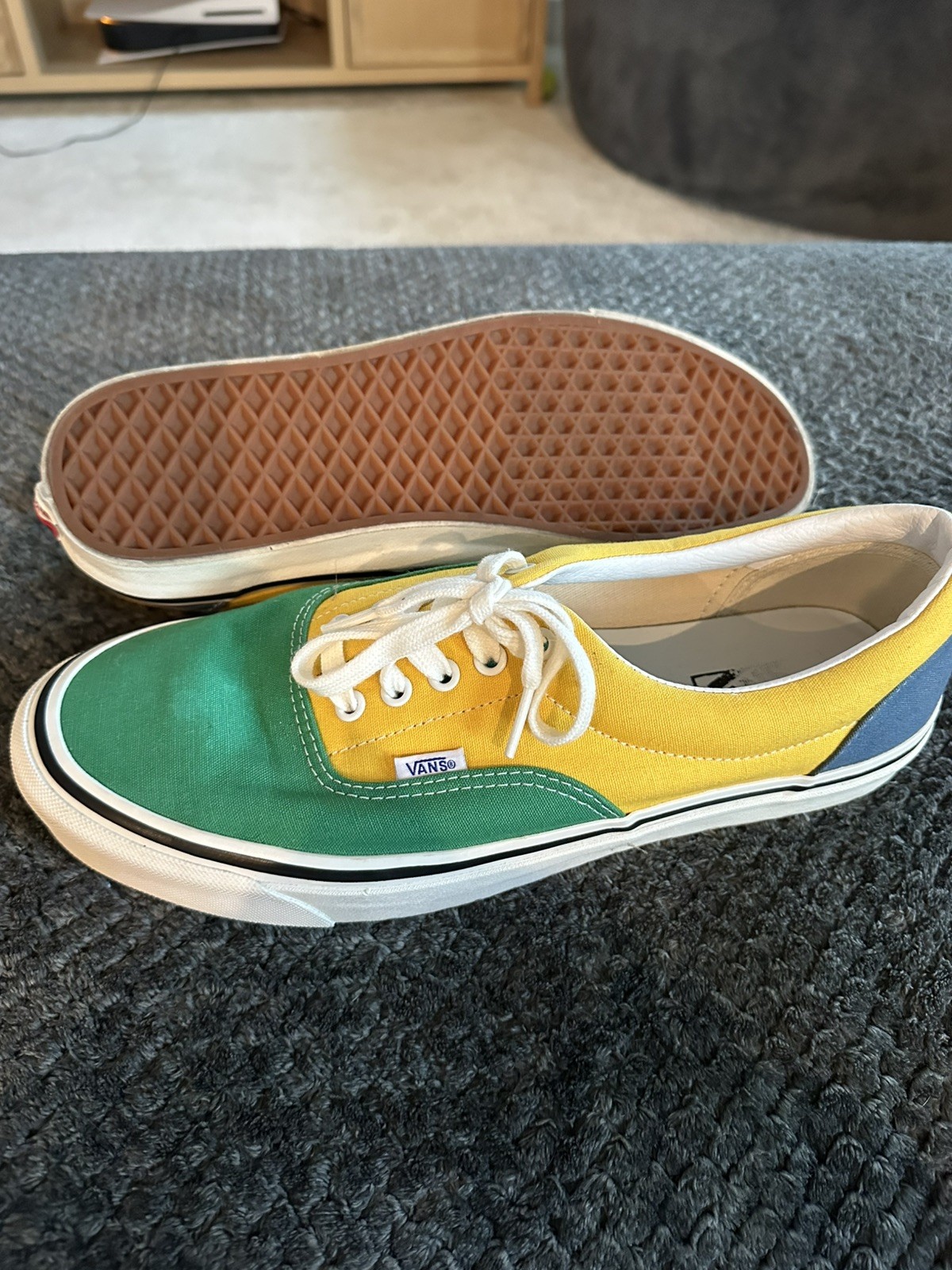 VANS ERA 95 DX ANAHEIM FACTORY GREEN / YELLOW MEN SNEAKERS Mens Size 11