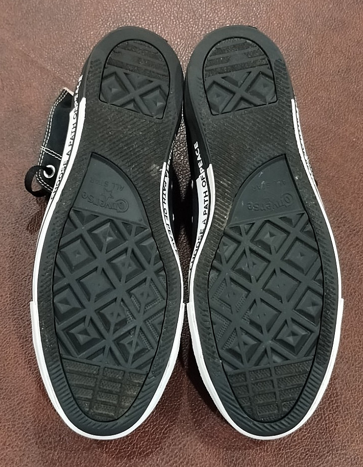 Converse Chuck Taylor All Star High Top Seek Peace Black Men’s 13 RARE