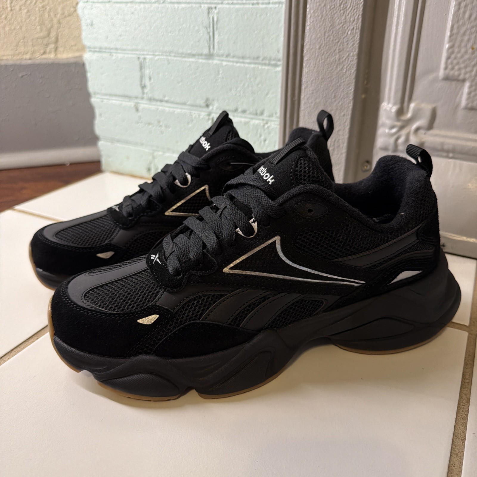 Reebok Men’s Chaos Running Sneaker Black Size 9.5
