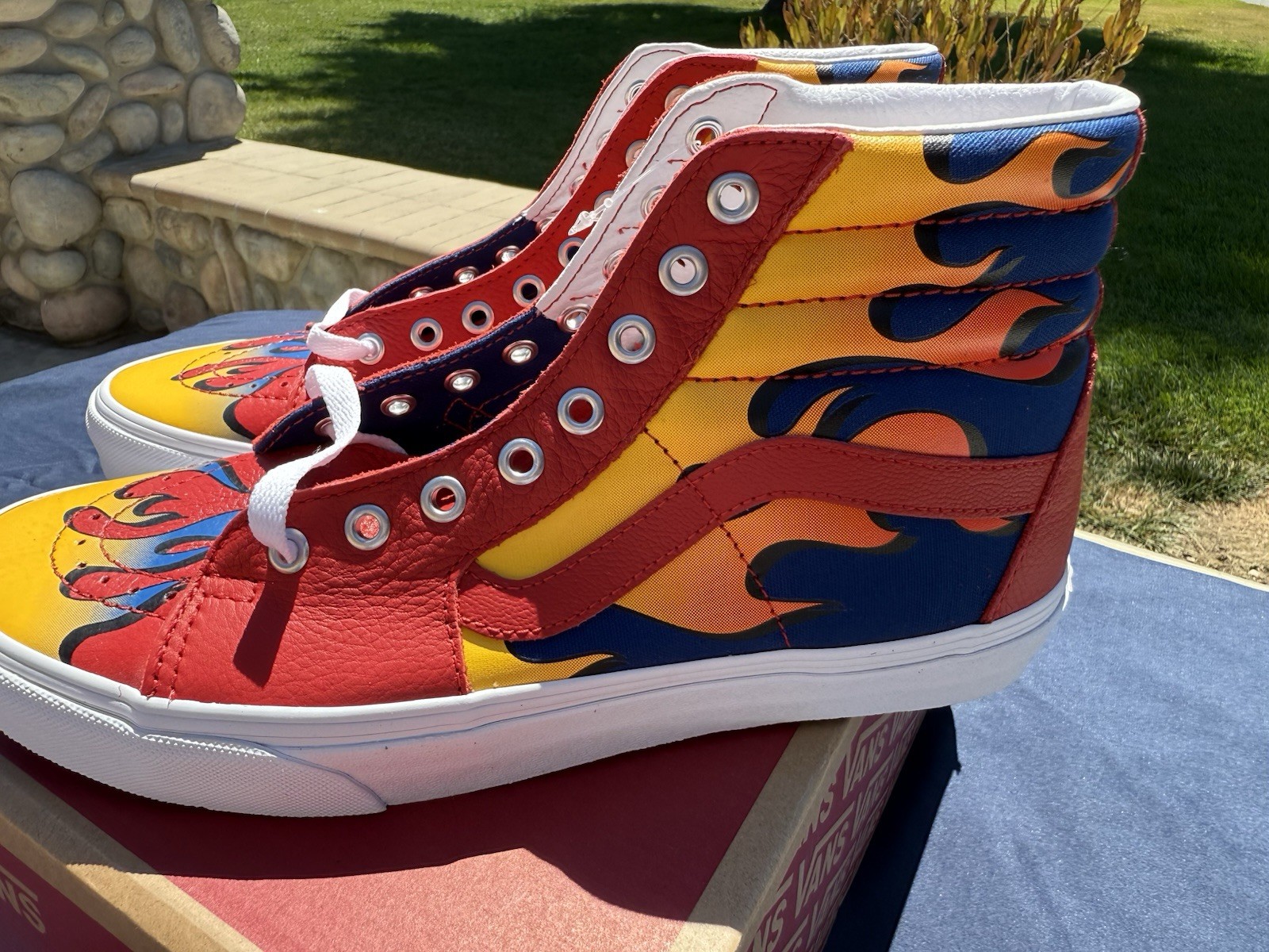 VANS Sk8-Hi racer Red/True Blue Size 9 Men’s / 10.5 Women