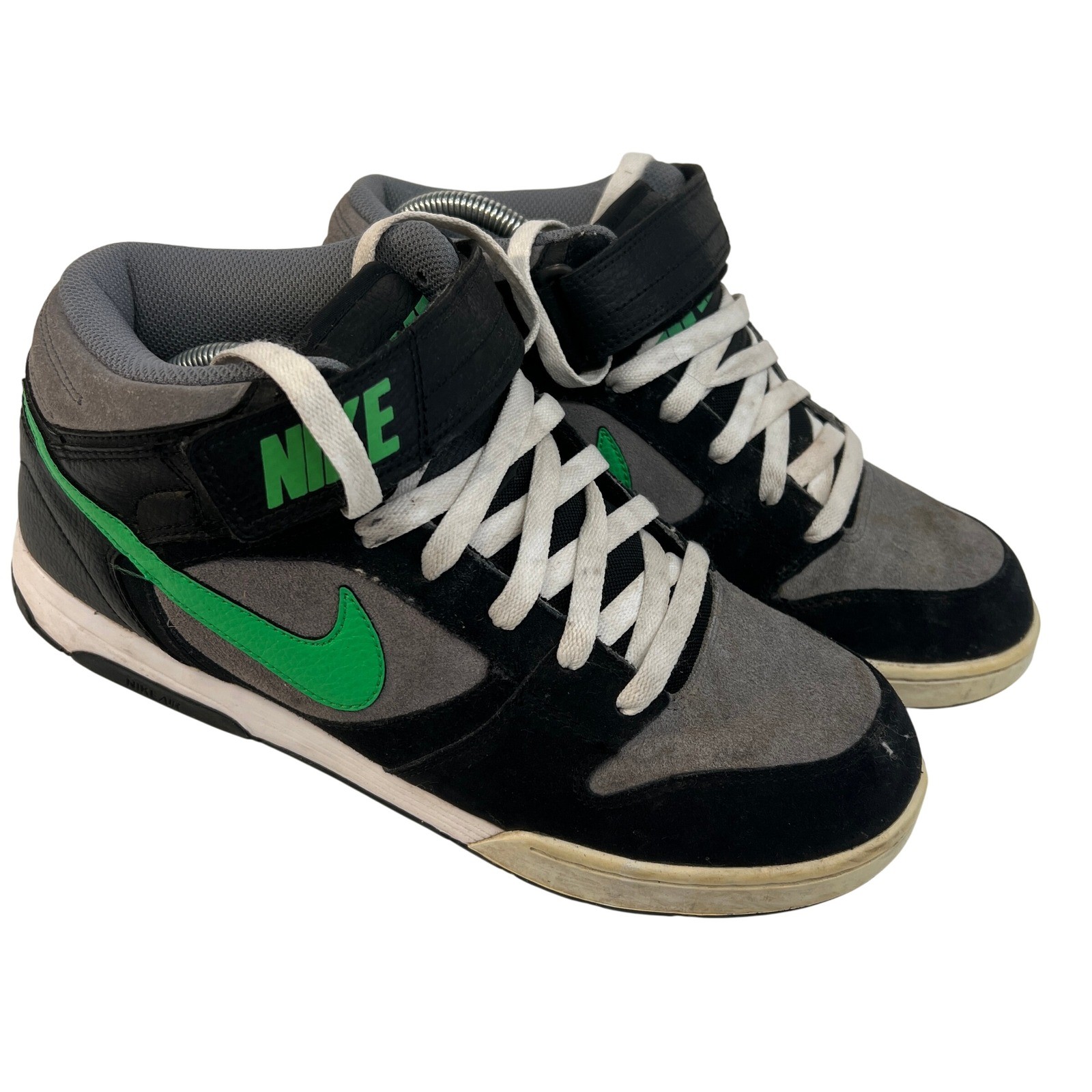 Nike 2012 AIR Twilight Mid Black Green White Mens Size 11 US 45 EUR 343664-020