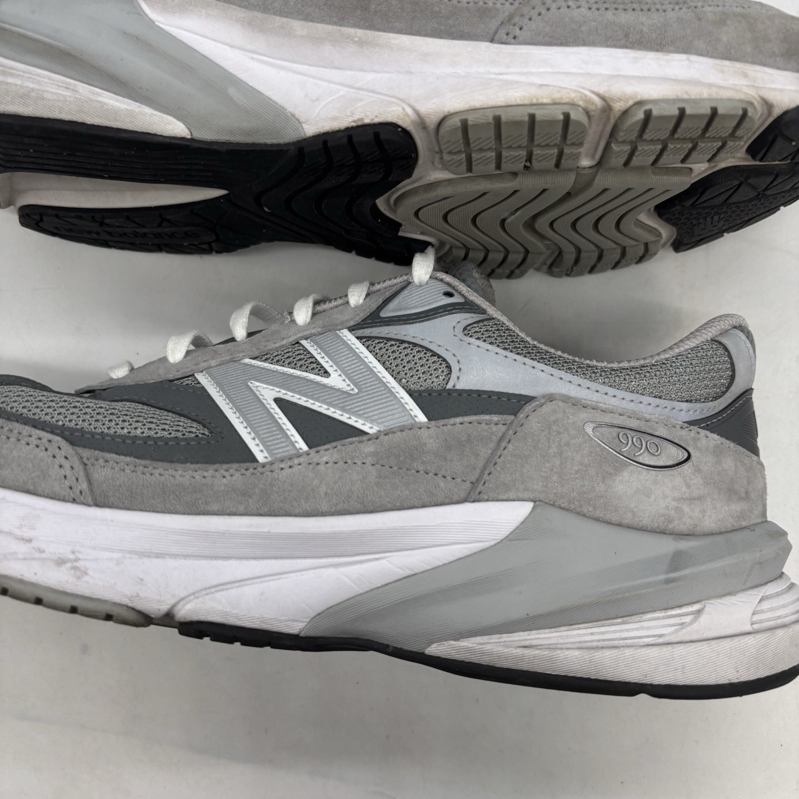 New Balance 990v6 Shoes Mens 13 2E Gray Made in USA Suede Mesh M990GL6 Walking