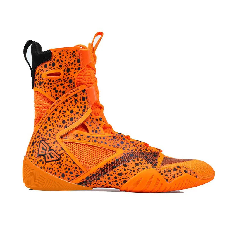 Men’s High Tube Boxing Sneakers Fighting Shoes Hard-Wearing Gym Wrestling Boots