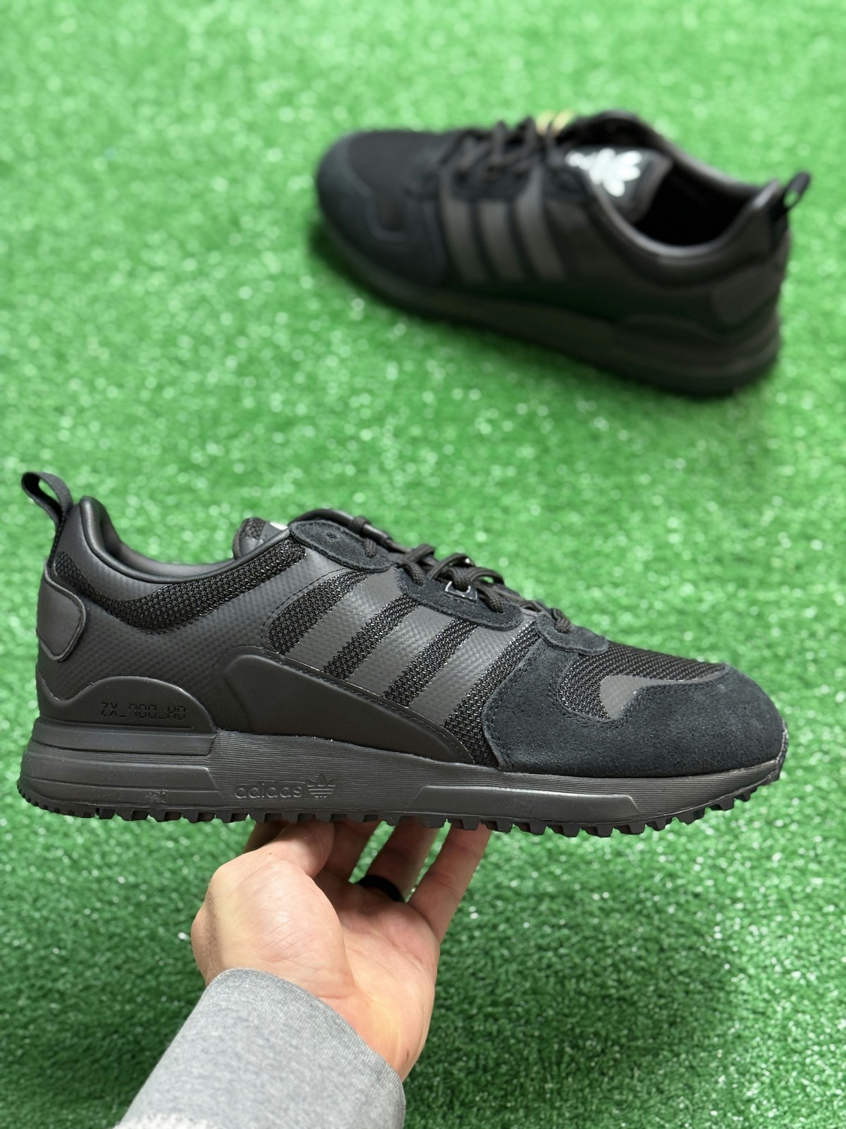 Adidas ZX 700 HD Triple Black Mens G55780 NEW Multi Sz