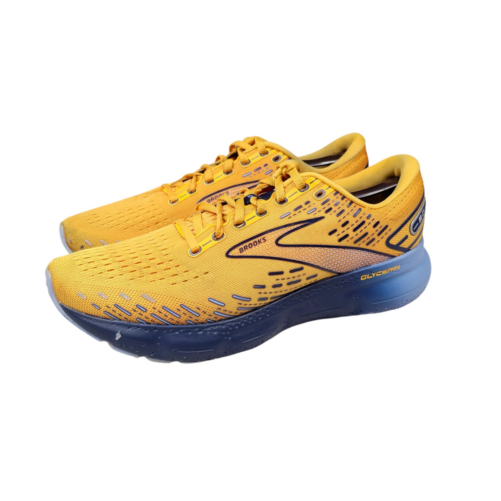 Brooks Glycerin 20 Mens 11.5 D Shoes Orange Running Walking Cushion Comfort