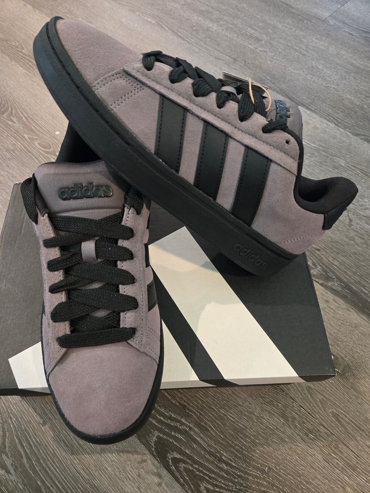 Adidas Grand Court Alpha 00s Charcoal Black Men Size 8.5 JP7632 New In Box