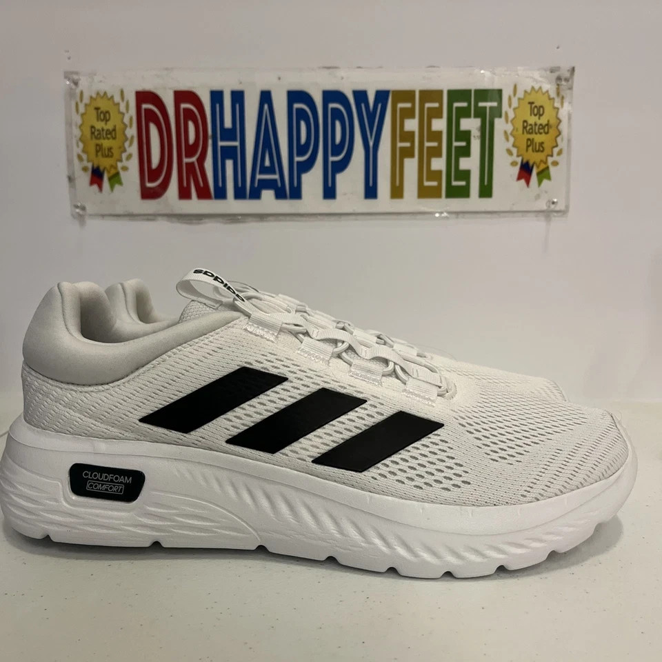 Adidas Cloudfoam Comfy Men’s Running Shoes White IH3610 New