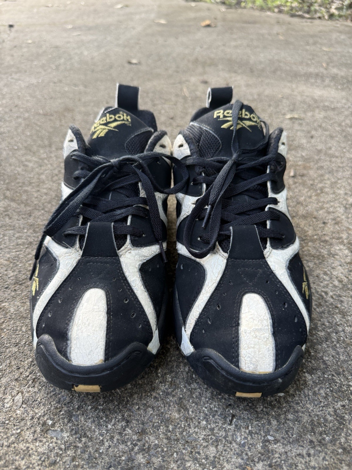 1994 Vintage Reebok Kamikaze Low Size 12 BLK/GOLD