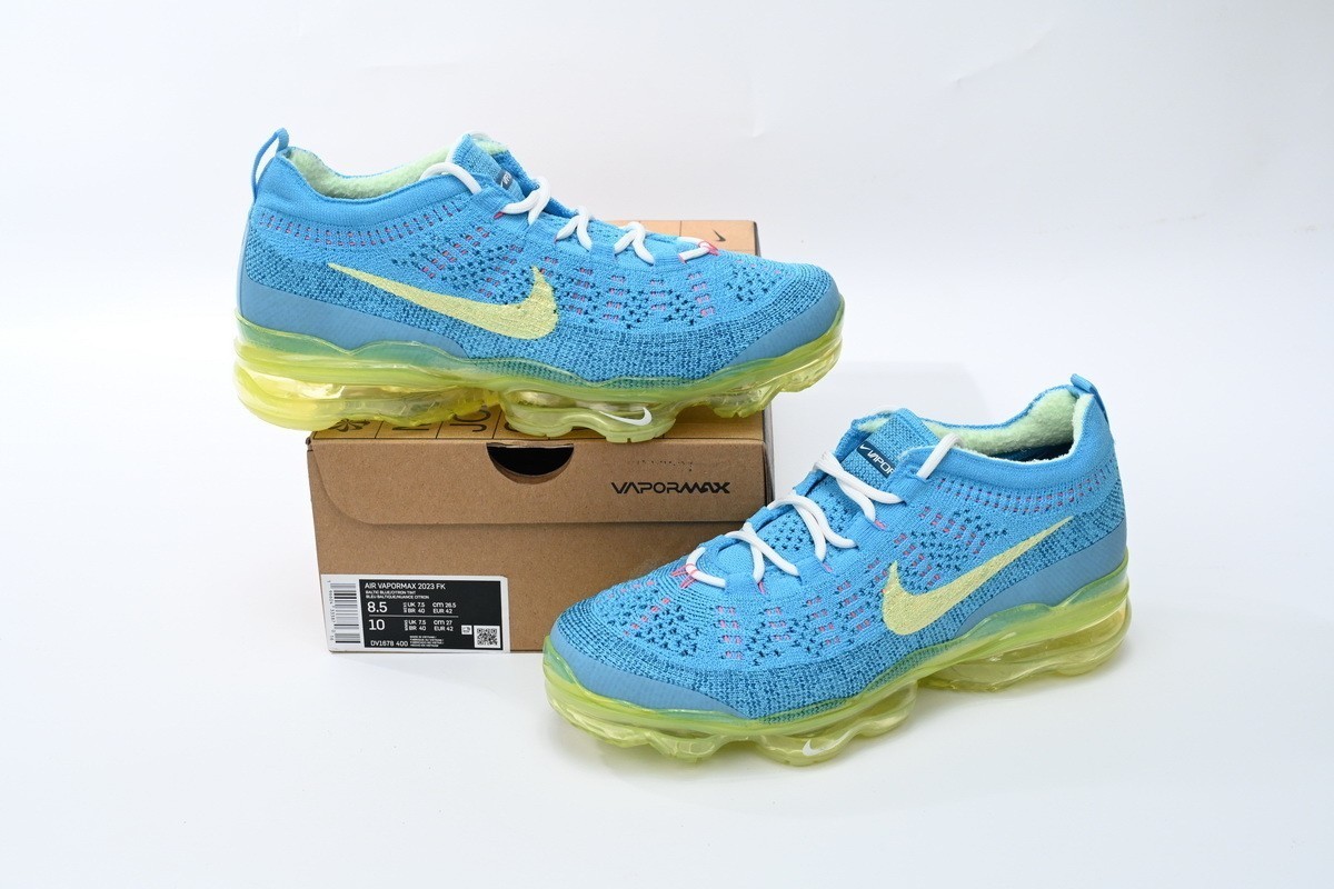 NEW   NEW   DV1678-400 Nike AIR VAPORMAX 2023 FK Blue Yellow  US7-US11
