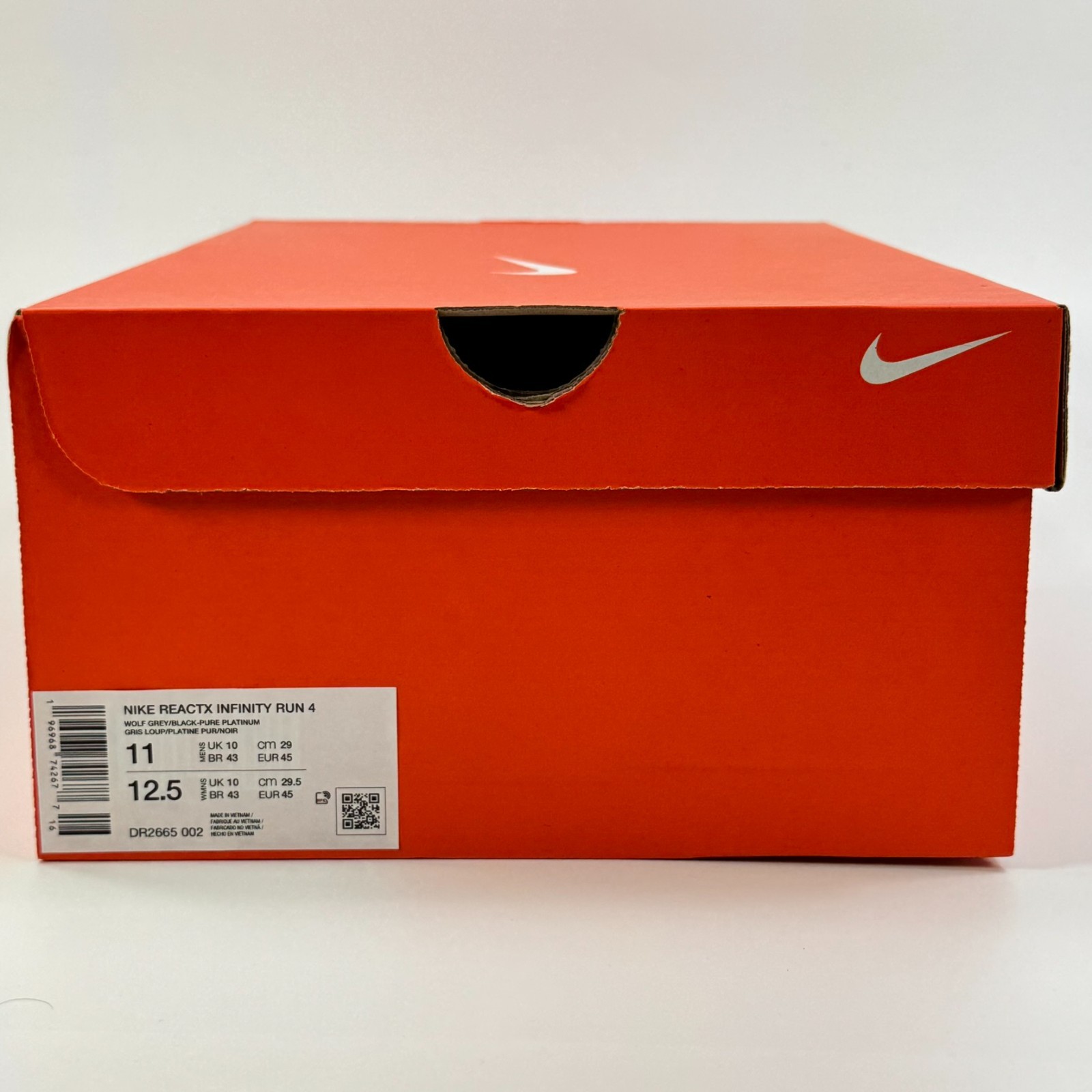 Nike ReactX Infinity Run 4 ‘Wolf Grey’ DR2665-002 Multi Size