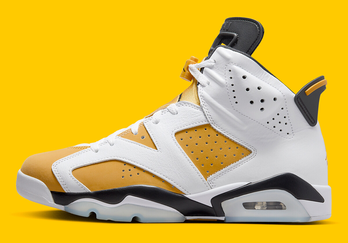 Nike Air Jordan VI 6 Retro White Yellow Ochre Black CT8529-170 Men’s