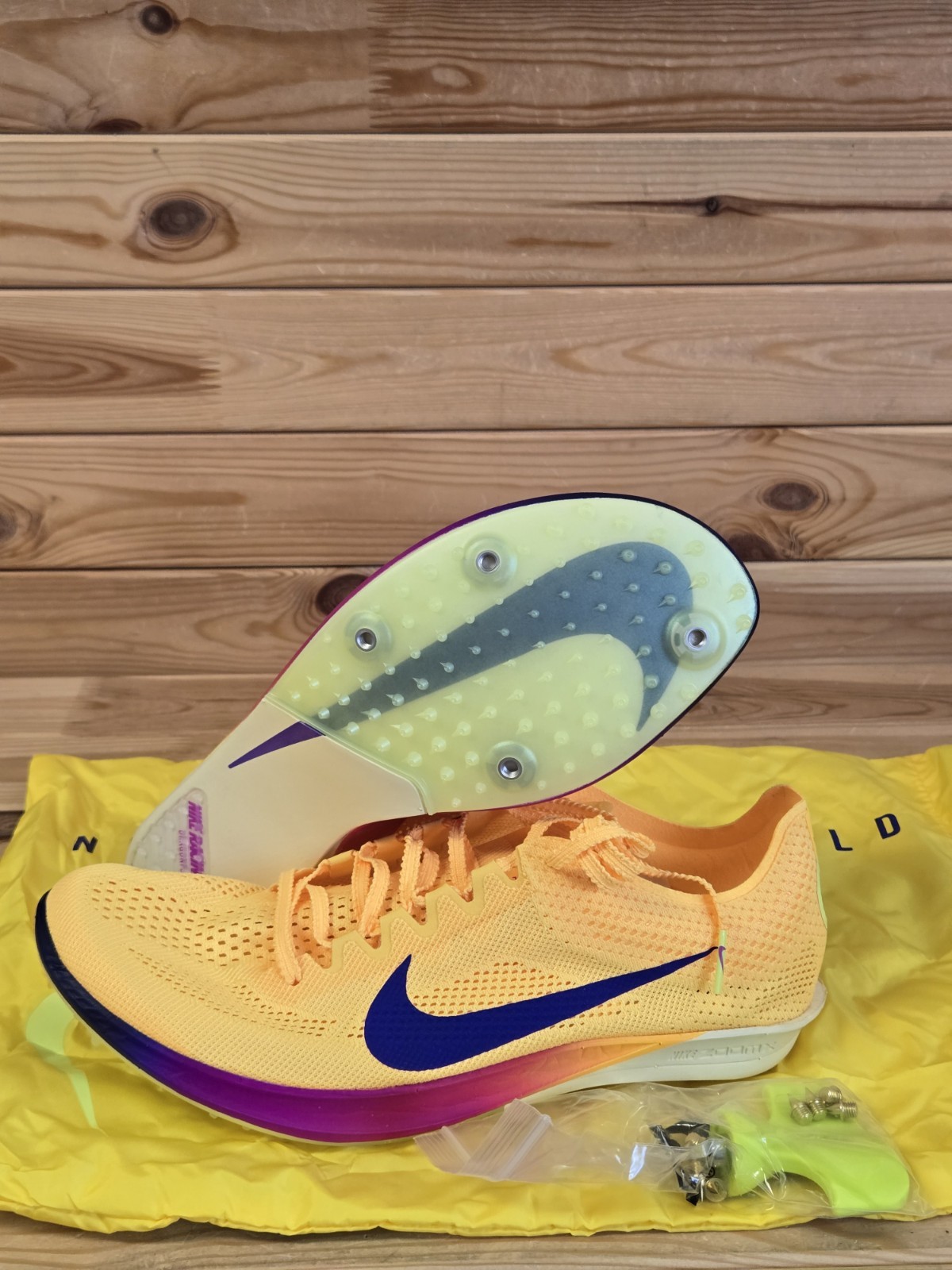 Size 10.5 Nike Air ZoomX Dragonfly 2 Track Spikes Citron Pulse FD8413-800 Men’s