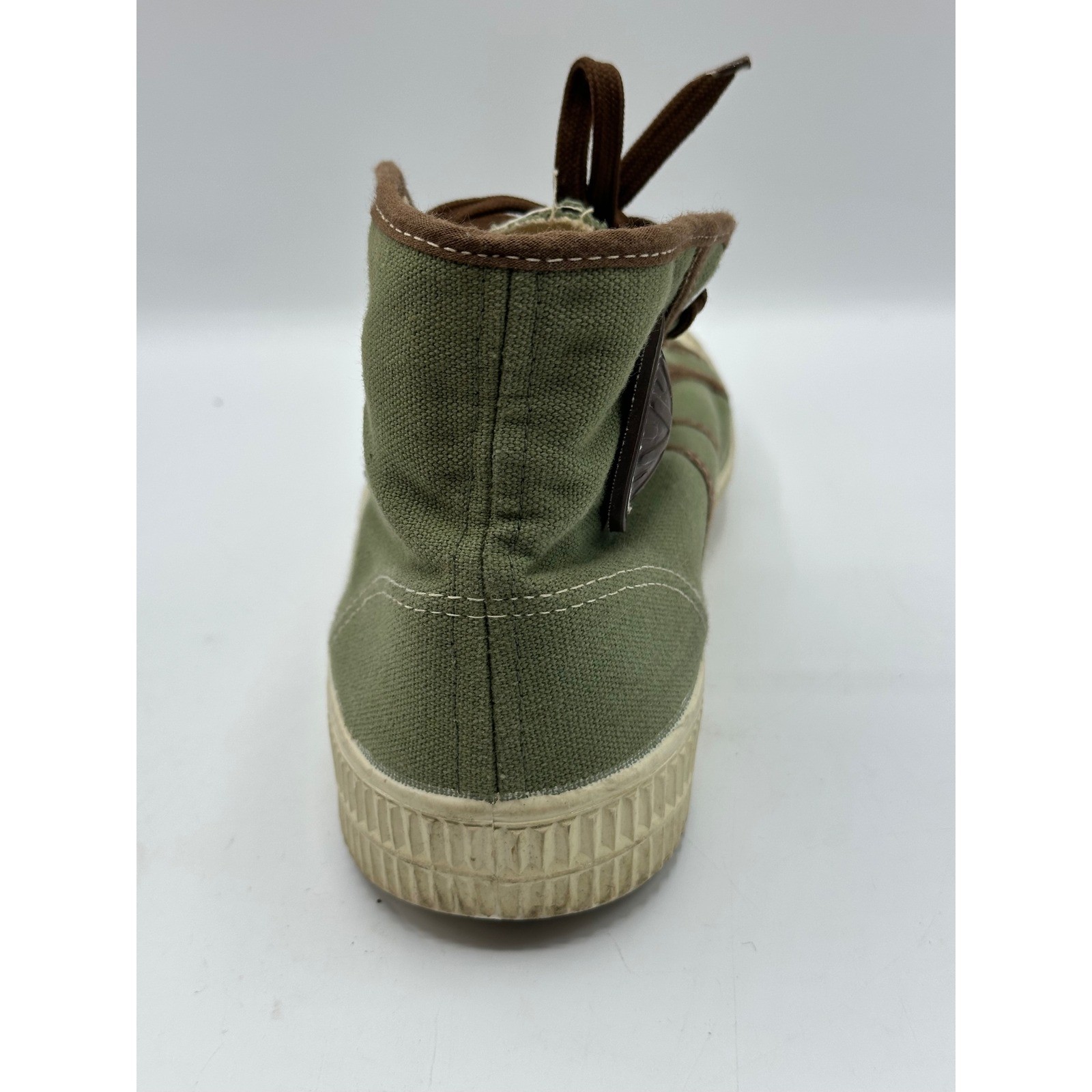 Draft INC Czech Army Trainers Sz 40 Vintage Canvas Olive Green Sneakers Gorpcore
