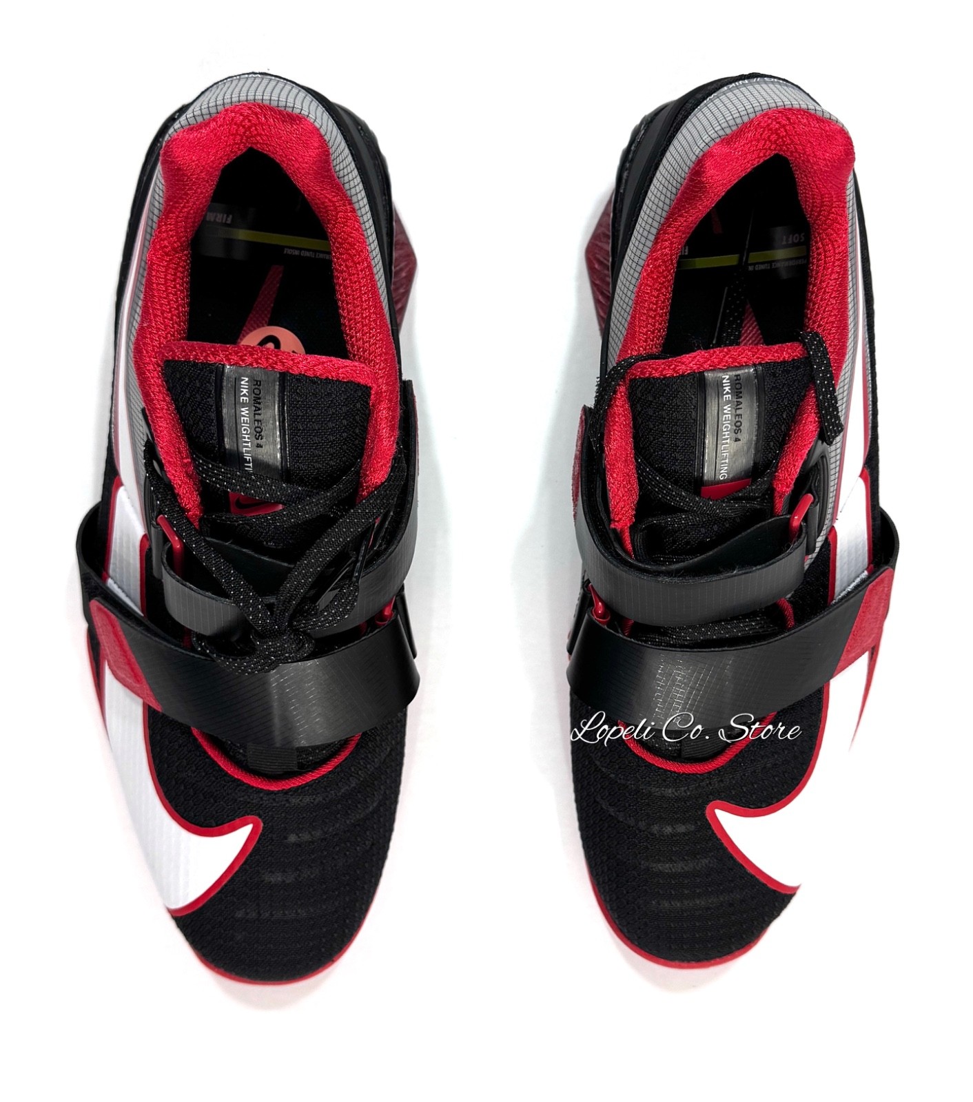 Nike Romaleos 4 Black Red White Weightlifting Shoes CD3463-003 Mens 9.5 – 14