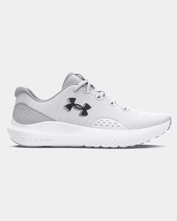 Under Armour Charged Surge 4 Men’s Running Shoes White Gray 3027000-100
