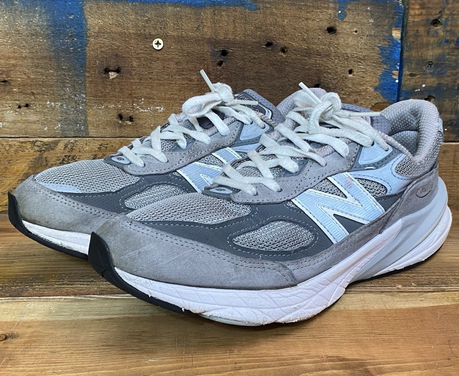 New Balance 990v6 Shoes Mens Size 8 Gray Suede Made In USA Sneakers M990GL6