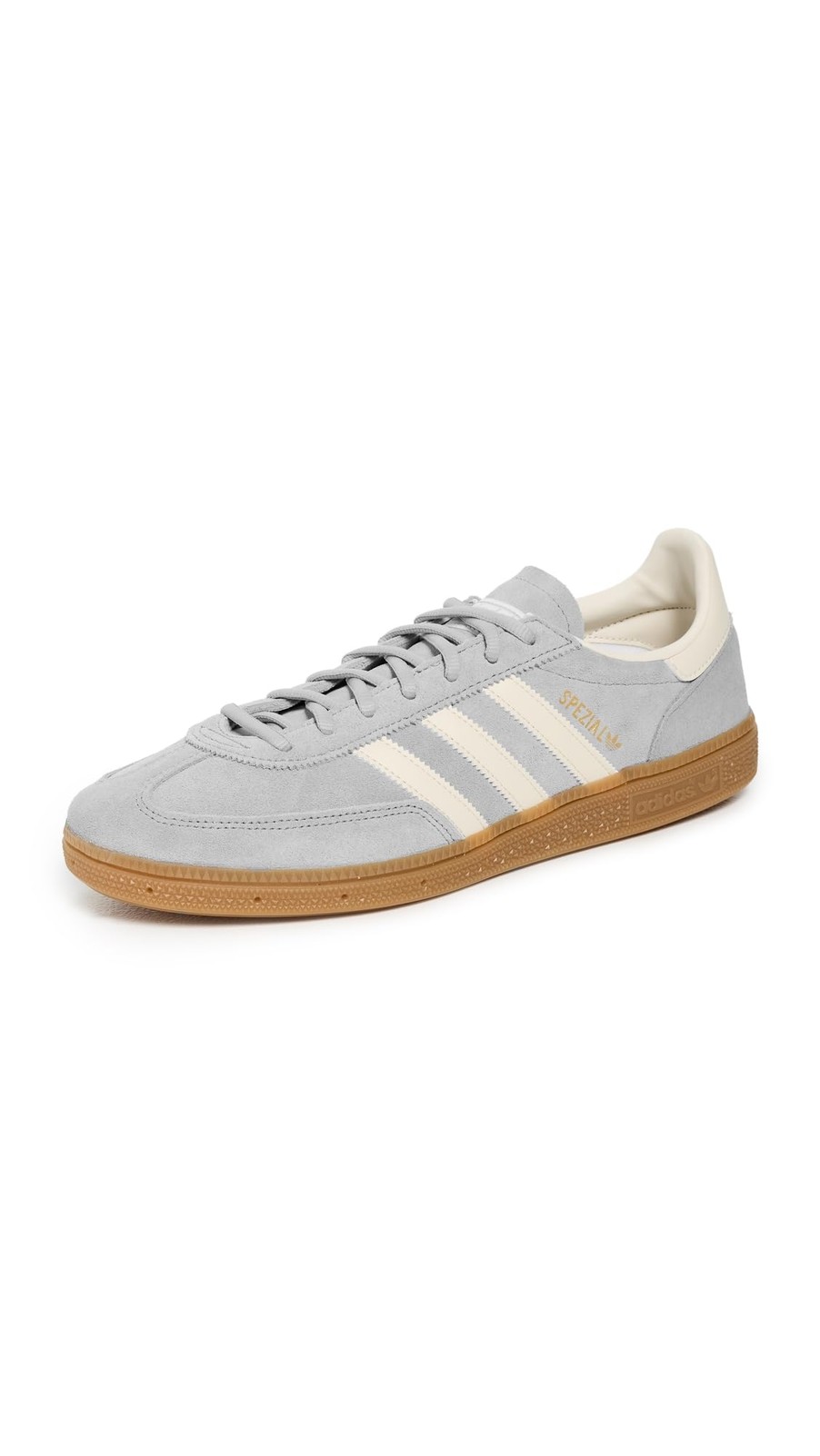 Adidas Handball Spezial Mens Retro Suede Sneaker – Grey/Cream White/Cloud White