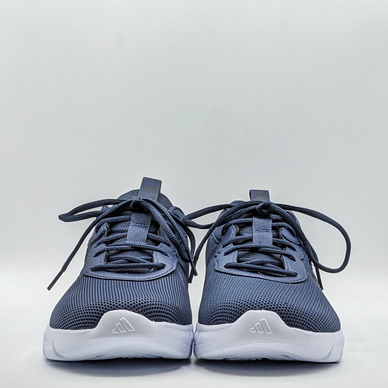 adidas “Cloulfoam Flex Laces” Men’s Everyday Wear Walking Shoes [Navy/Wide] NEW