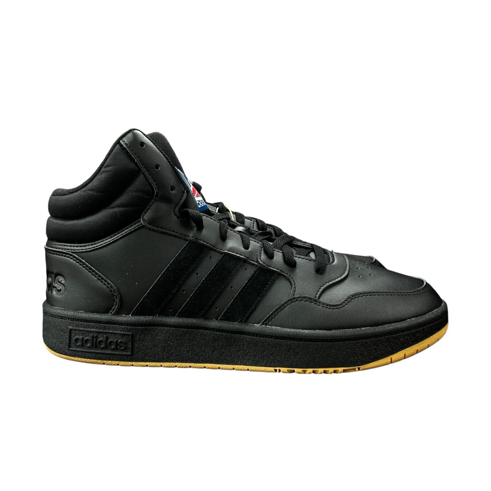 Adidas Hoops 3.0 Mid Core Black Gum Basketball Shoes GY4745 Men’s Sizes 10-11.5