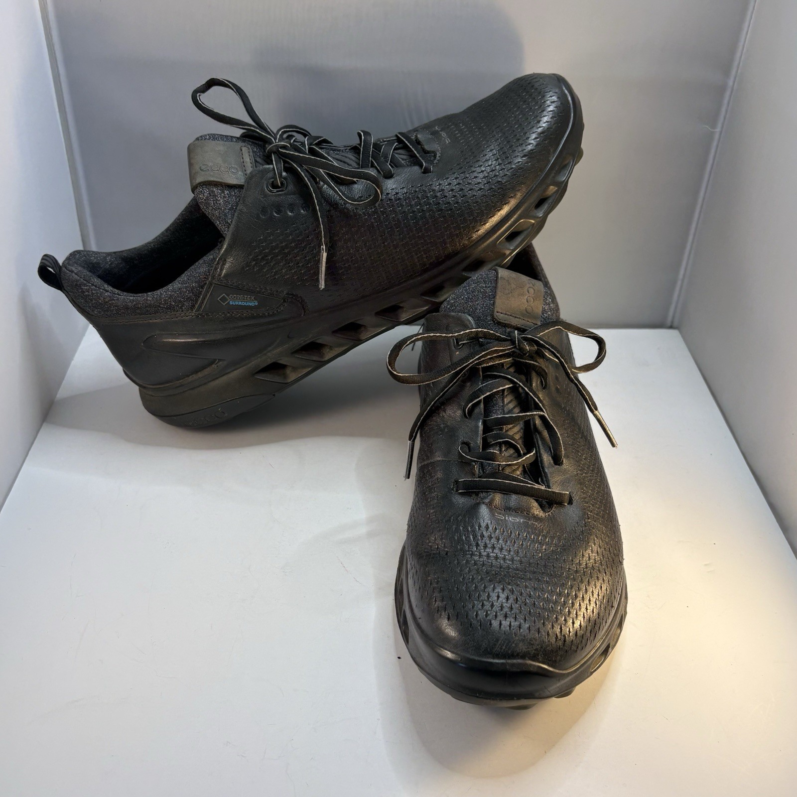 ECCO Biom Cool Pro Black Gore Tex GTX Golf Shoe Spikeless Mens EU 43 US 9