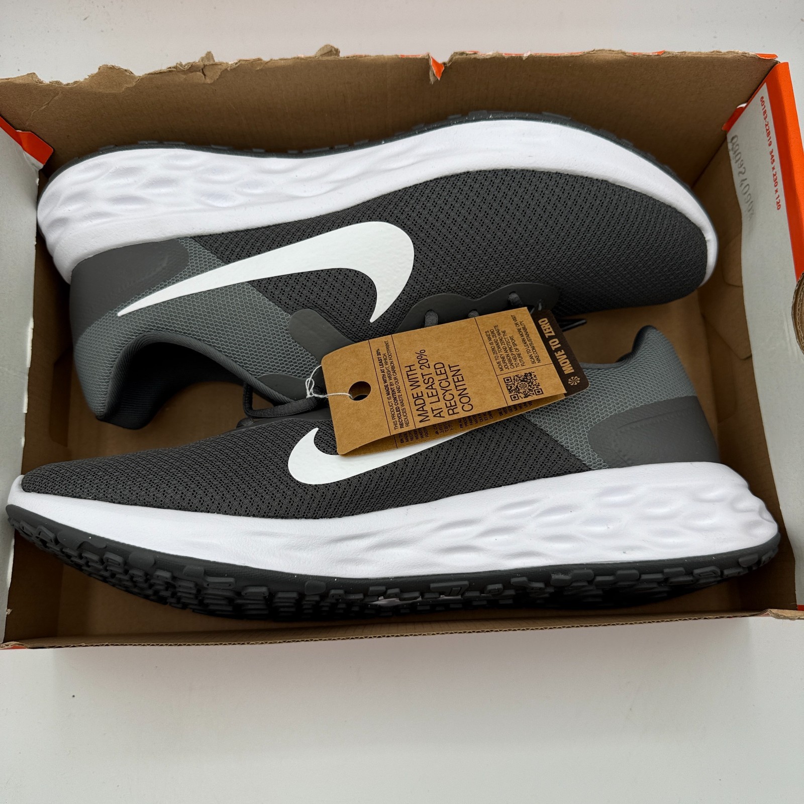 Nike Revolution 6 Shoes Mens Iron Grey White Smoke Grey DC3728-004