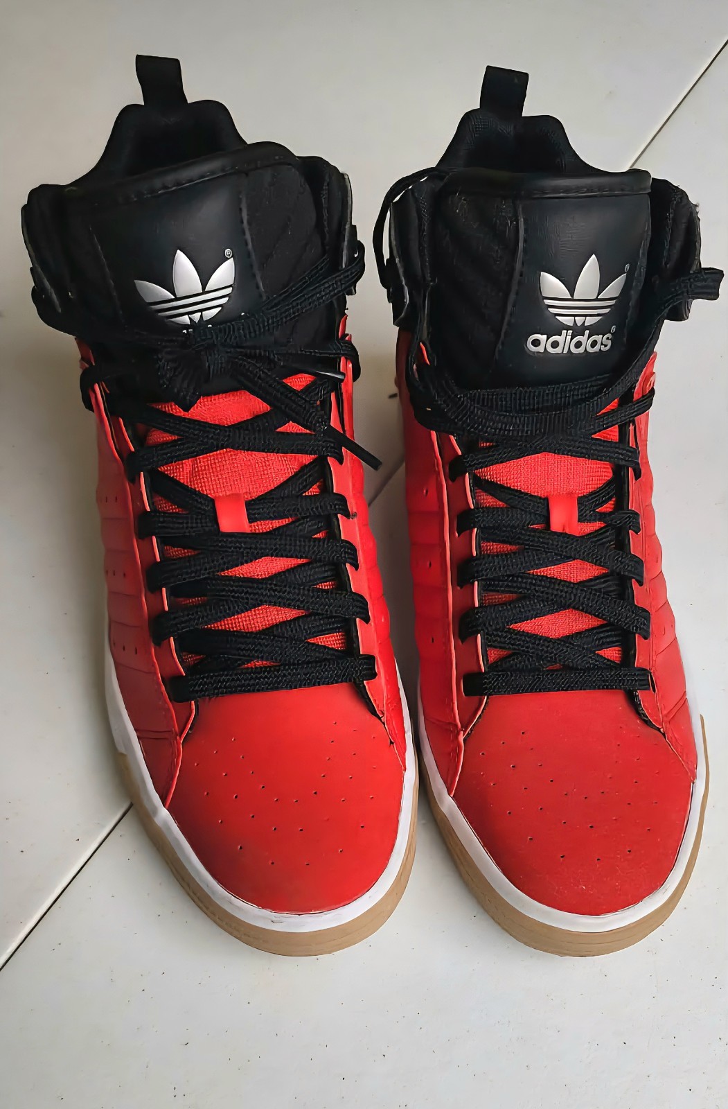 Adidas Originals Freemont Mid sneakers University Red/Black color MENS size 10