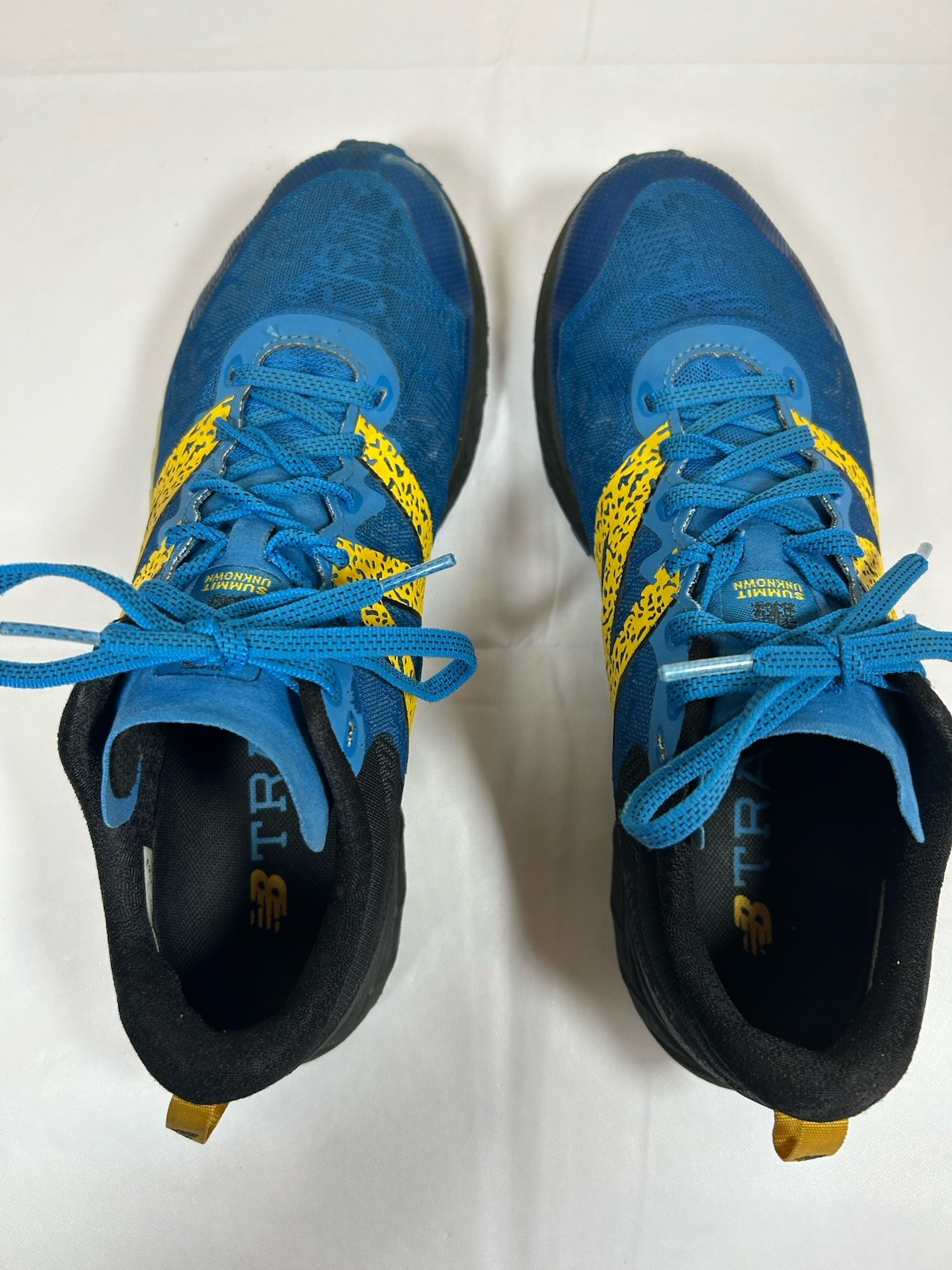 New Balance Men’s Summit Unknown Shoes Blue / Yellow Size 9.5