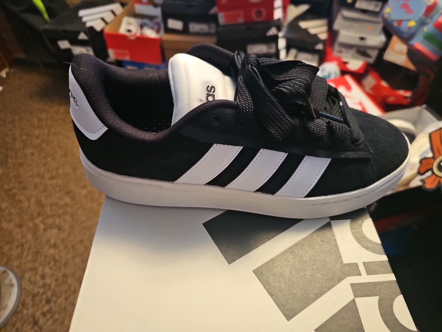 adidas Grand Court Alpha Black White Size 9 JH7235