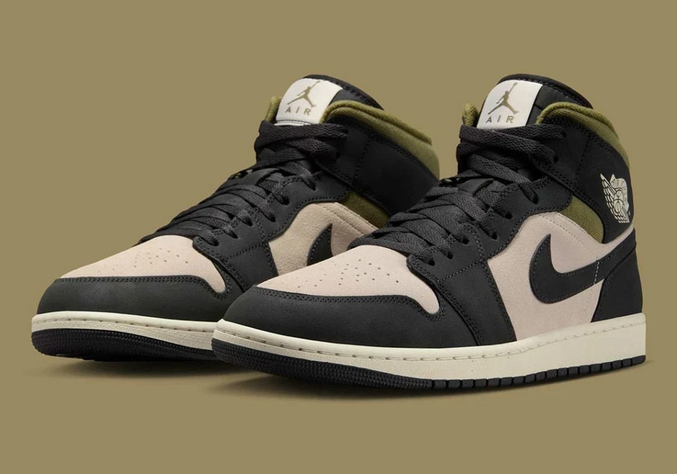 Nike Air Jordan 1 Retro Mid SE Orewood Brown Off Noir Olive Nby HV4091 102