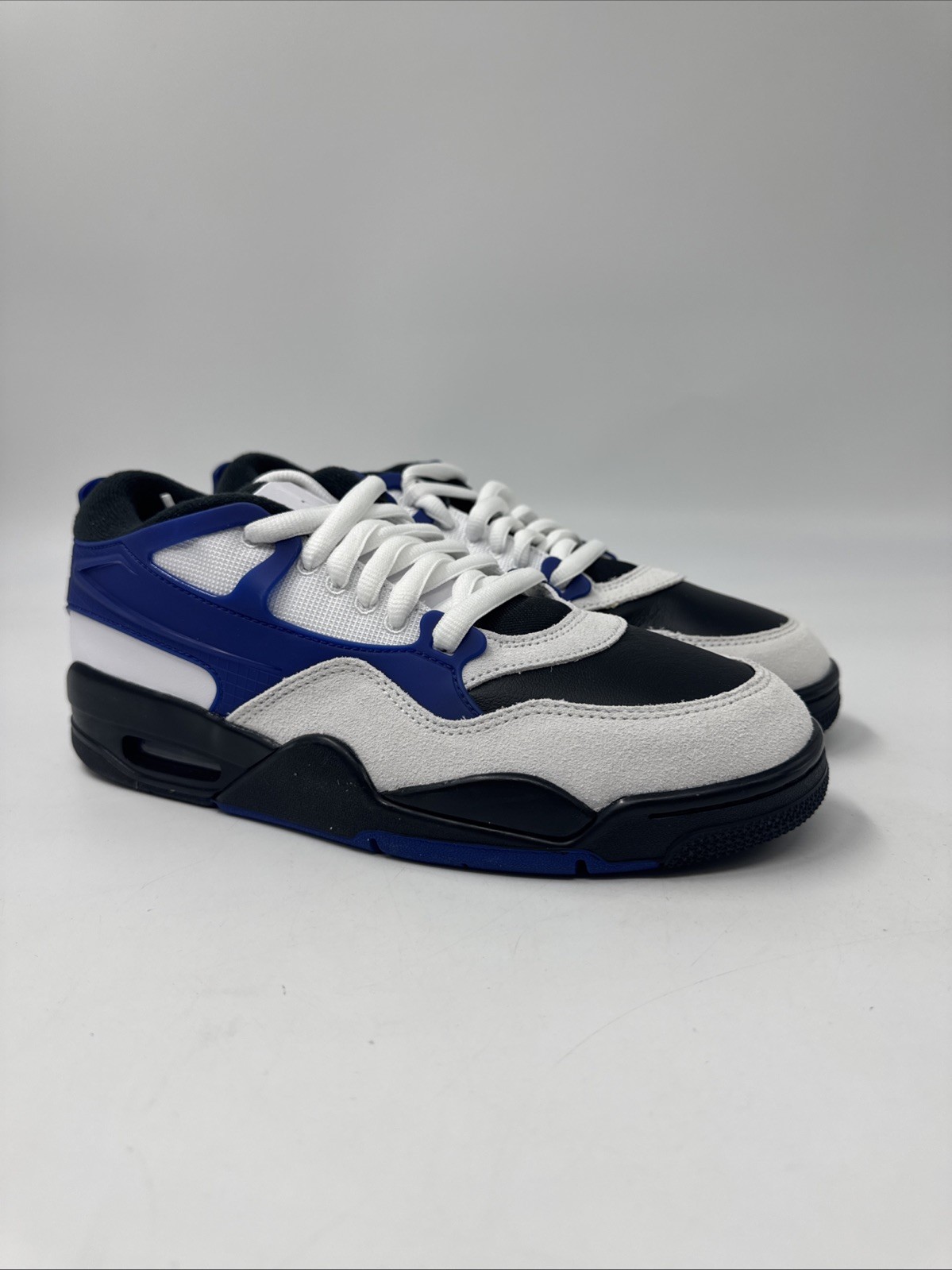 Air Jordan 4 RM Motorsports White Deep Royal Blue Black FQ7939-140 Men Size 8.5