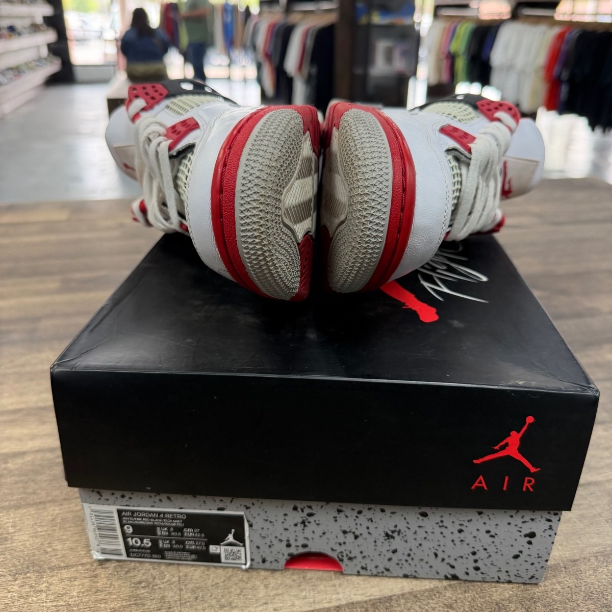 Jordan 4 Retro Fire Red (2020) – DC7770-160-9-PO-4 Size 9