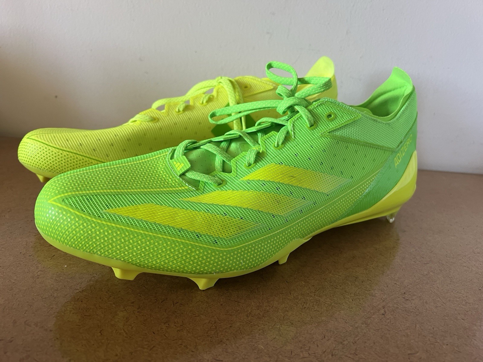 Adidas Adizero Men’s Electric Snack Attack Lemon Lime Football Cleats Sz 15 NEW