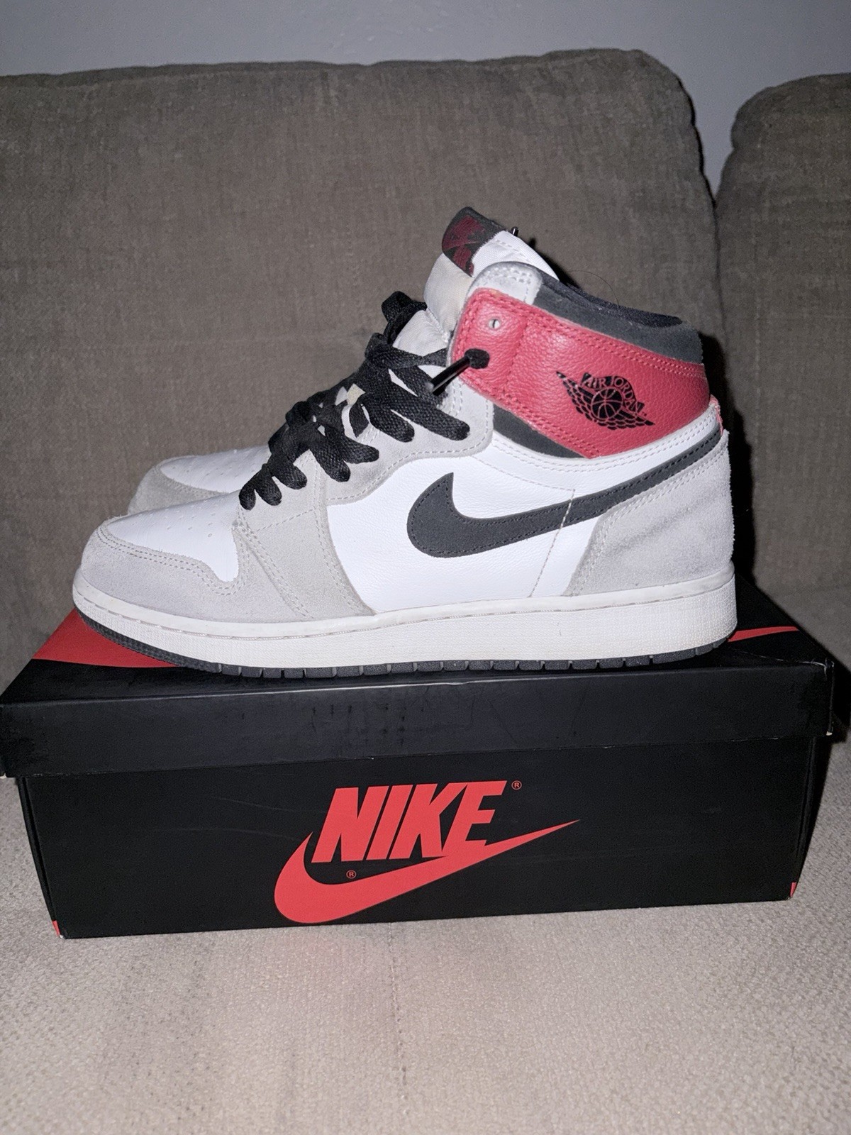 men’s jordan 1 high smoke grey size 7