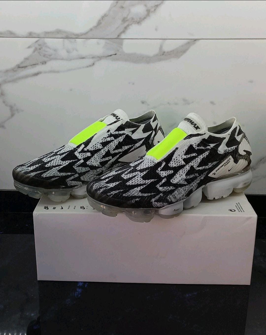 Nike Air VaporMax FK Moc 2 Acronym Light Bone AQ0996-001 Gr 45 US 11 NEU