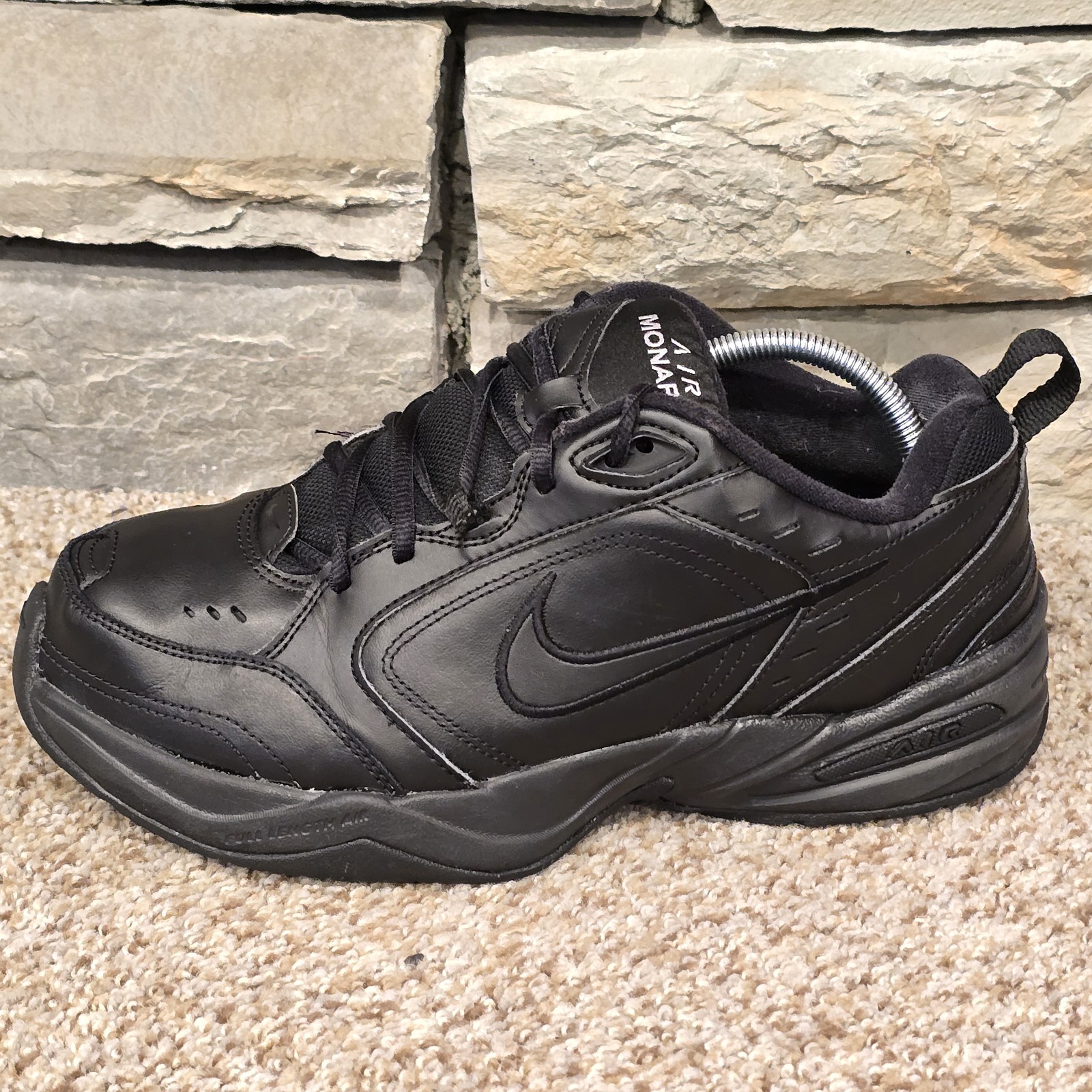 Nike Air Monarch IV Wide Black Men’s Size 9.5 W Shoes Sneakers 416355-001