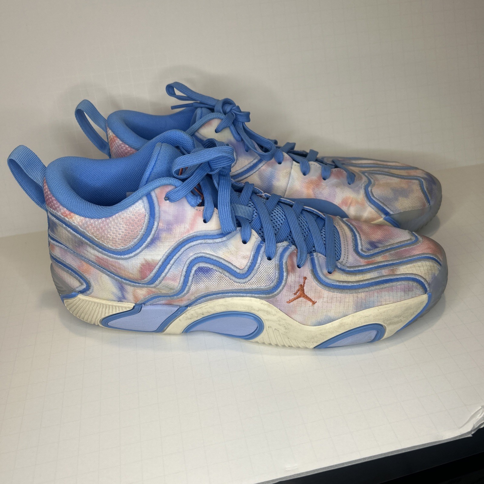 Jordan Tatum 3 University Blue Camellia Tie Dye FZ6598-400 Sneaker Size 11