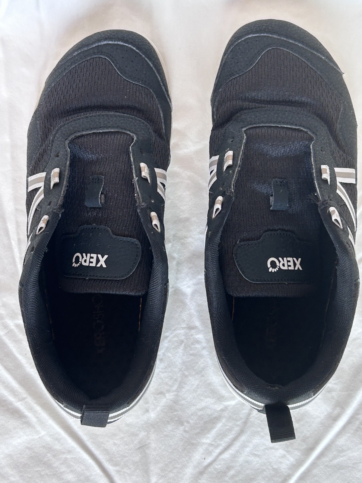 Xero Prio Barefoot Shoes Men’s 8.5 Black White Zero Drop Minimalist Wide Toe Box