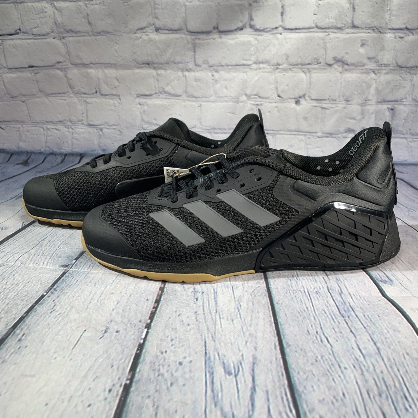adidas Dropset 3 Trainer Cross Training Shoes Black Grey Gum IH8292 Mens Sz 11