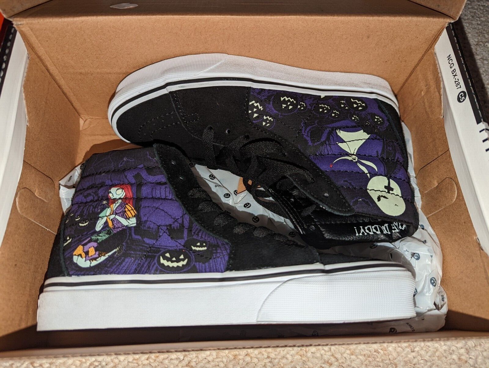 NEW Disney x Vans Nightmare Before Christmas Sk8 Glow Jack’s Lament Men’s NEW