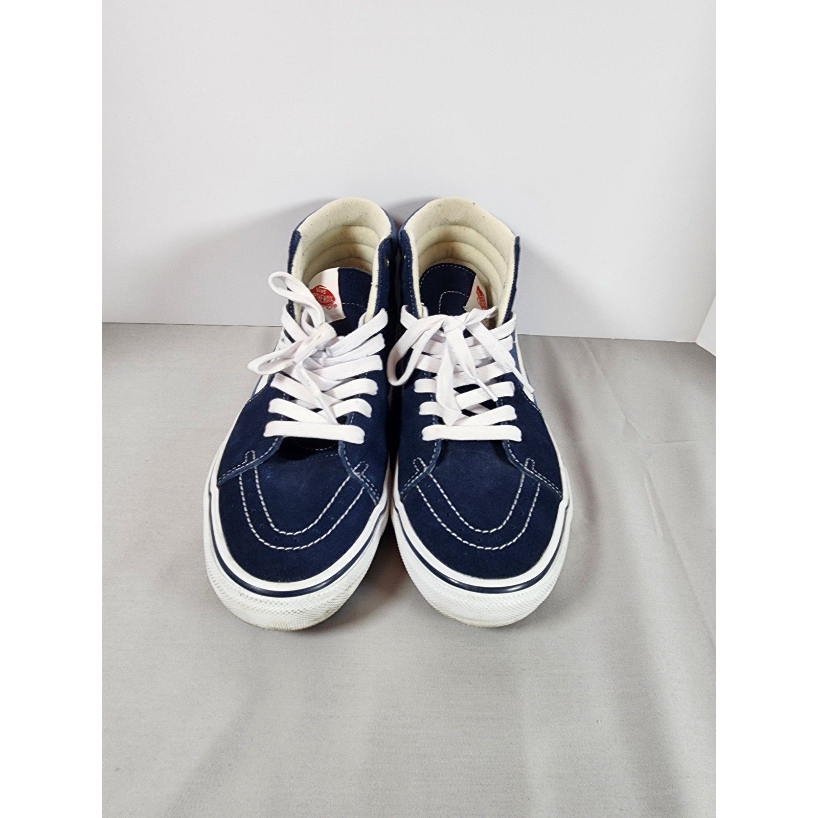 Vans Skate Sk8-Hi Navy Blue High Top Sneakers PopCush Mens 11.5 VN0A5FCCNAV