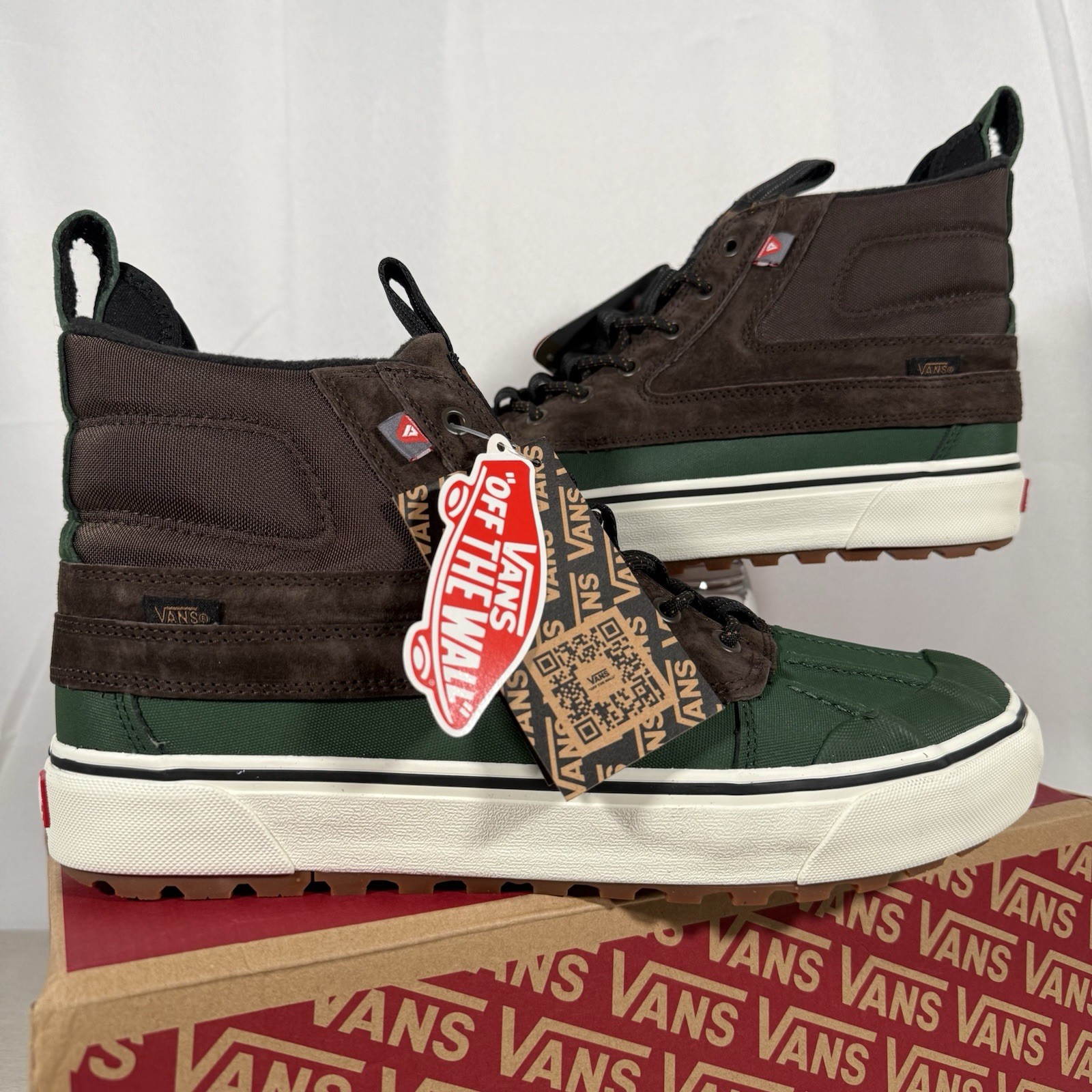 NWT Vans Sk8-Hi Del Pato MTE Primaloft Shoes Color Brown/Green PICK YOUR SIZE