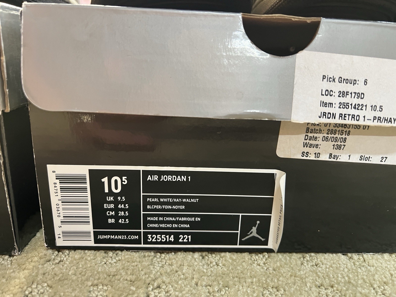Nike Air Jordan 1 Lot Size 10.5 Retro KO Hi Premier 2007 2008 Used w/ Boxes