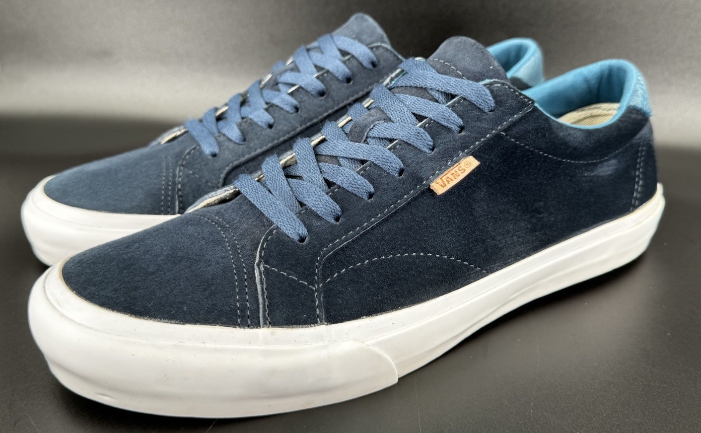 Size 11.5 – Vans Court Plus DX Dark Blue Pig Suede / Snake Skin Men’s Shoes