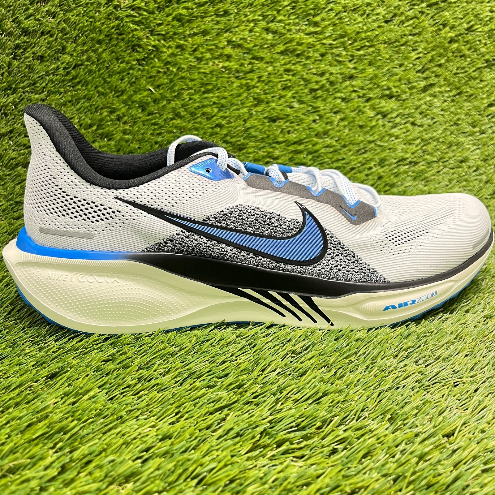 Nike Air Zoom Pegasus 41 Mens Size 13 Gray Blue Athletic Running Shoes Sneakers