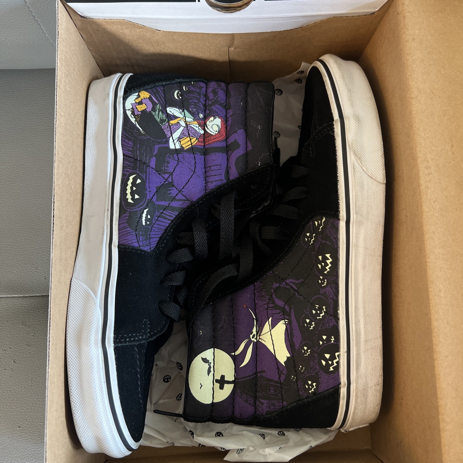 VANS Sk8-Hi x The Nightmare Before Christmas Jacks Lament Mens 6.5 Womens 8
