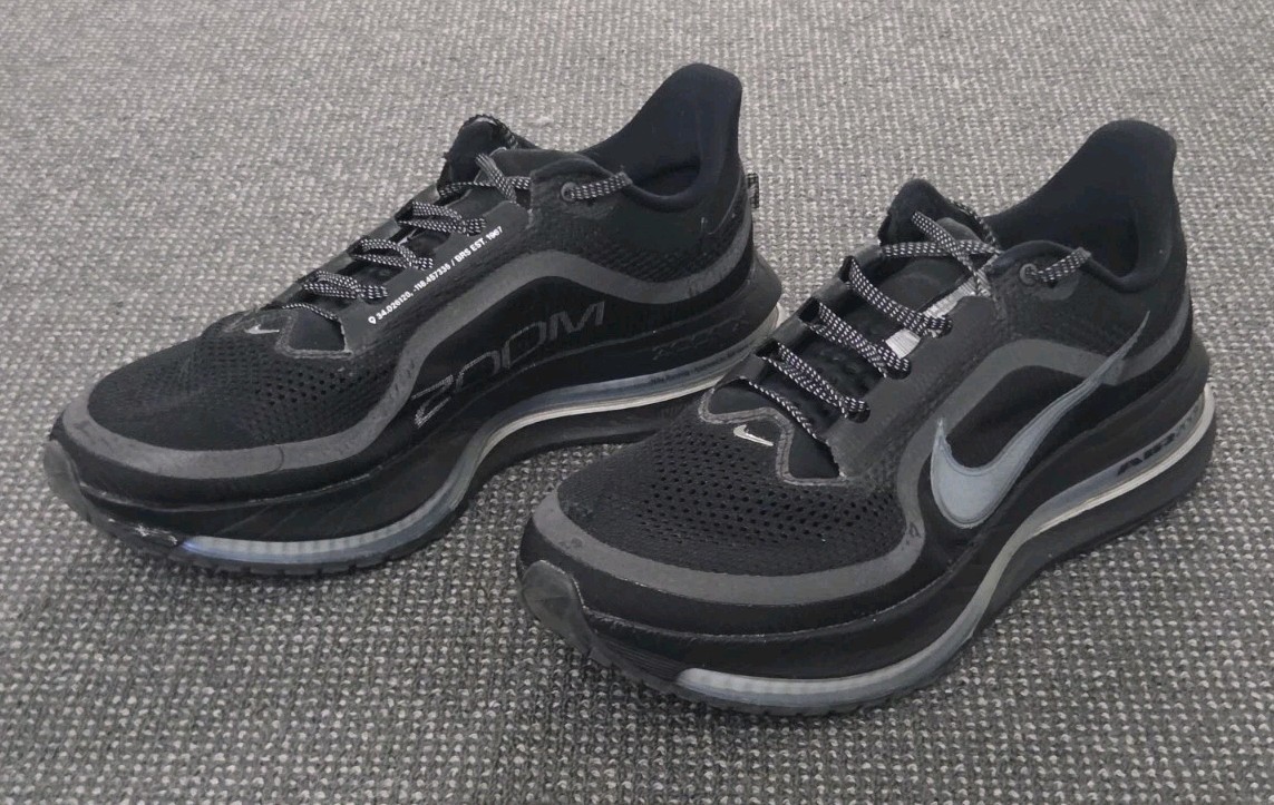 🔶NIKE AIR ZOOM PEGASUS PREMIUM BLACK SILVER ROAD RUNNING US 13 HQ2592-005