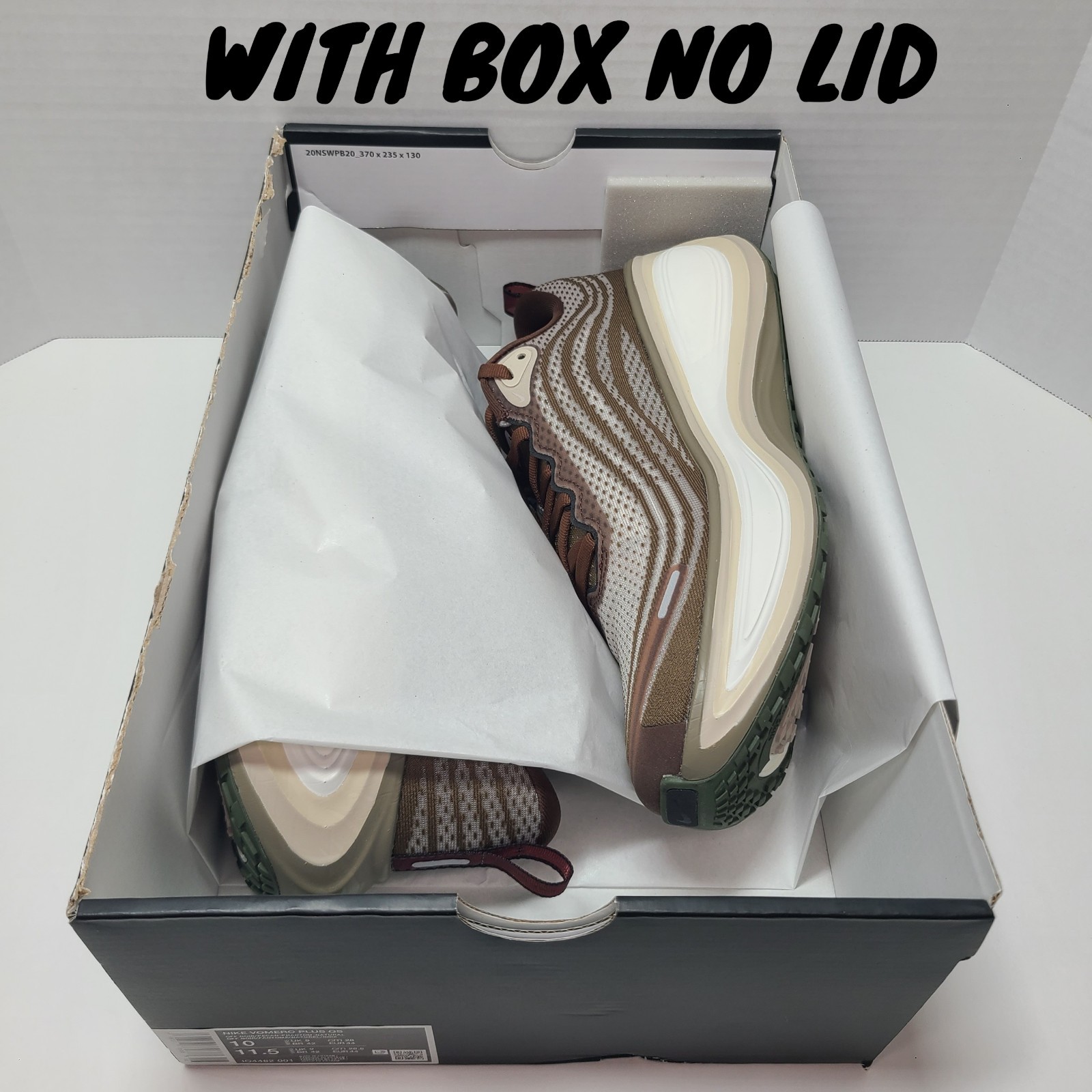 Nike Vomero Plus Off Noir Pecan Brown Sneakers Retro IO4482-001 Mens Size 10 NEW